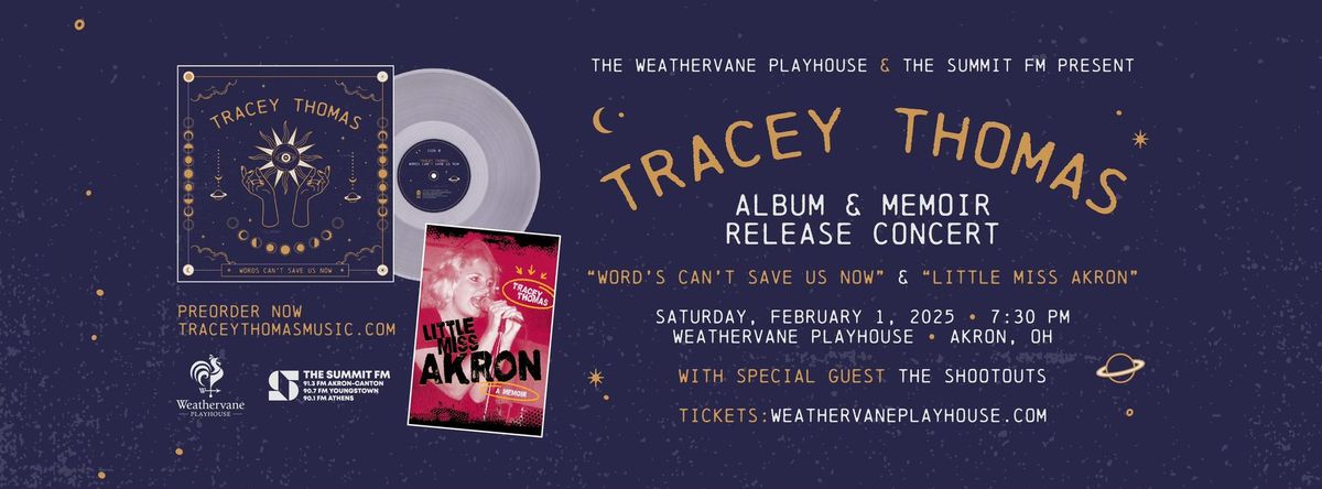 Tracey Thomas Album & Memoir Release Concert presented by The Summit FM & The Weathervane Playhouse