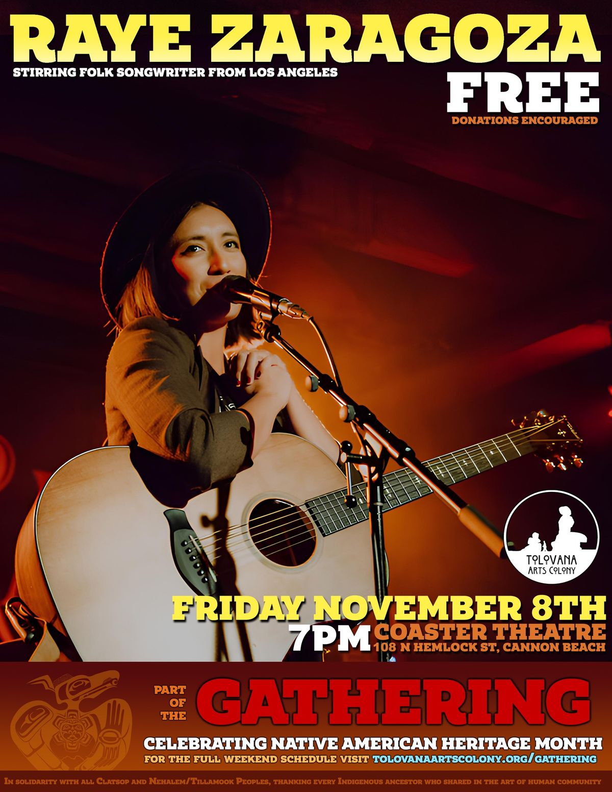 Free Concert: Raye Zaragoza in Cannon Beach