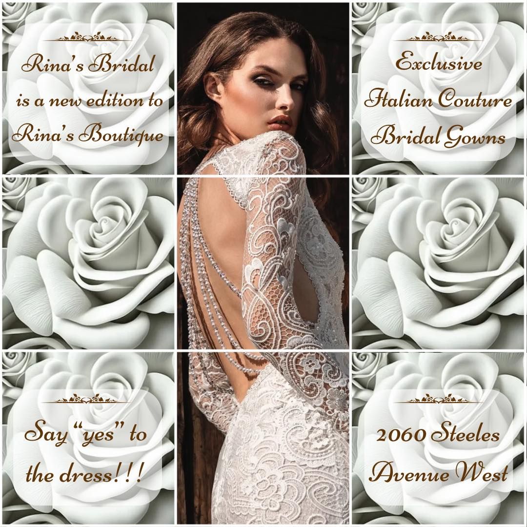 Rina's Bridal \u2013 The New Gem at Rina's Boutique!