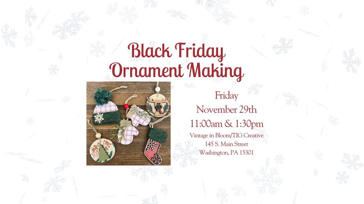 Black Friday Ornament Party