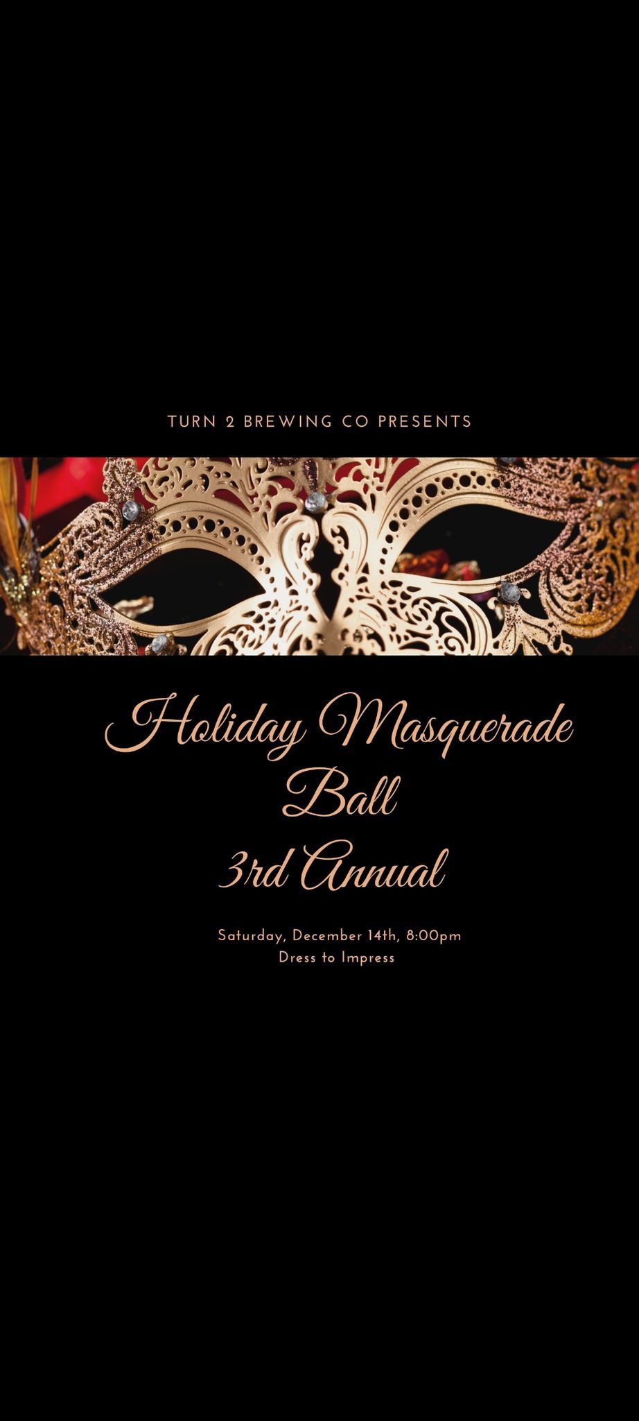 3rd Annual Holiday Masquerade Ball