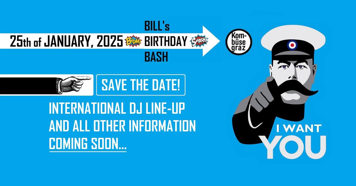 BILL's B-DAY BASH!