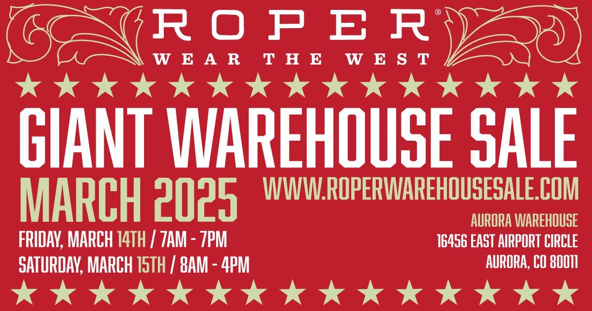 Roper Warehouse Sale (Aurora, CO)