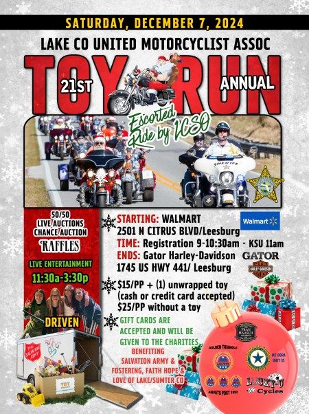 LCUMA Toy Run - Escorted Ride