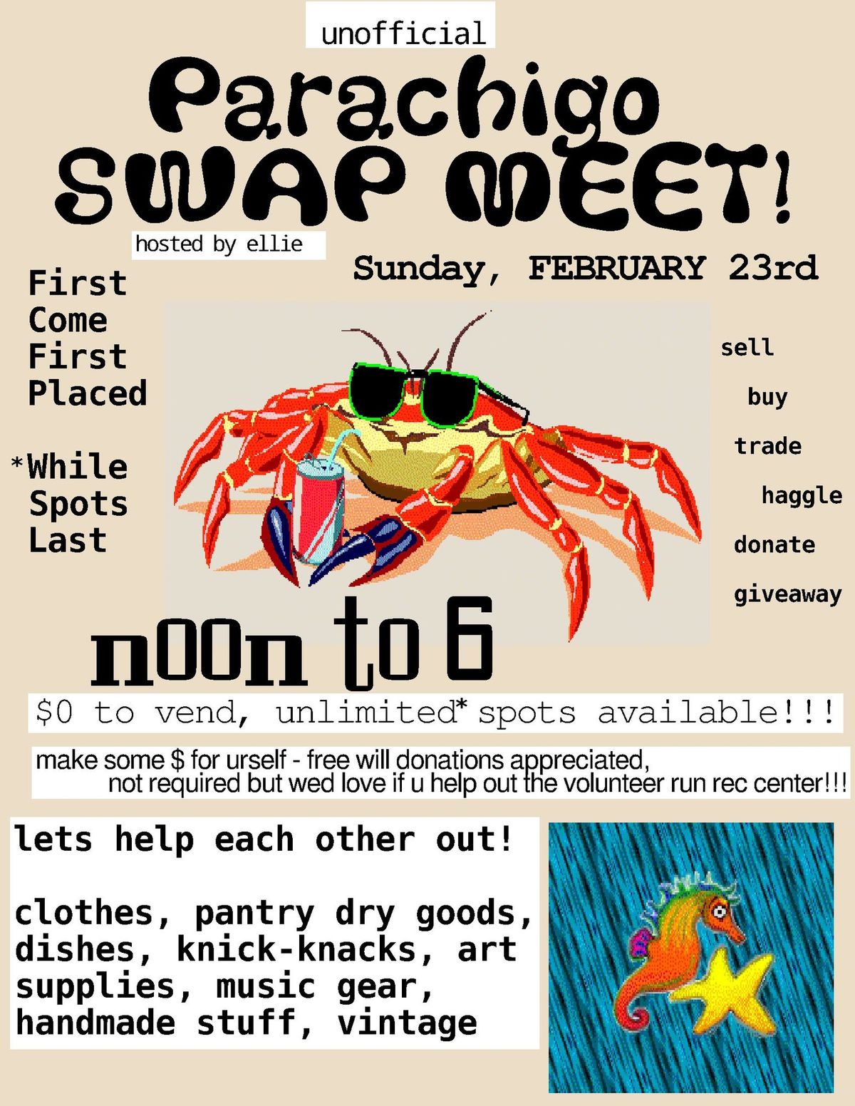 UNOFFICIAL Swap Meet at Parachigo