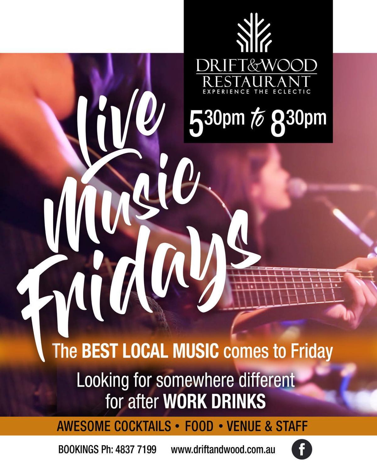 Friday Live Music @ Drift & Wood