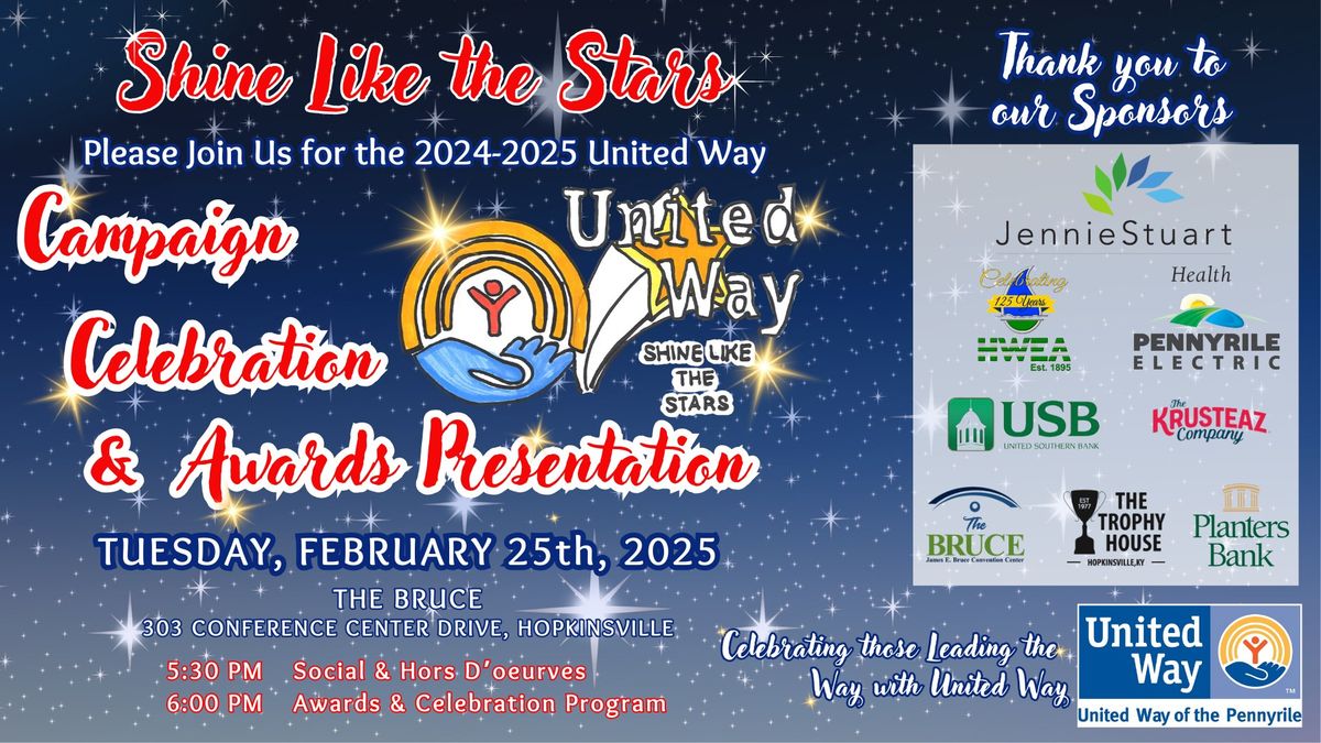 United Way of the Pennyrile 2024-2025 Awards Celebration