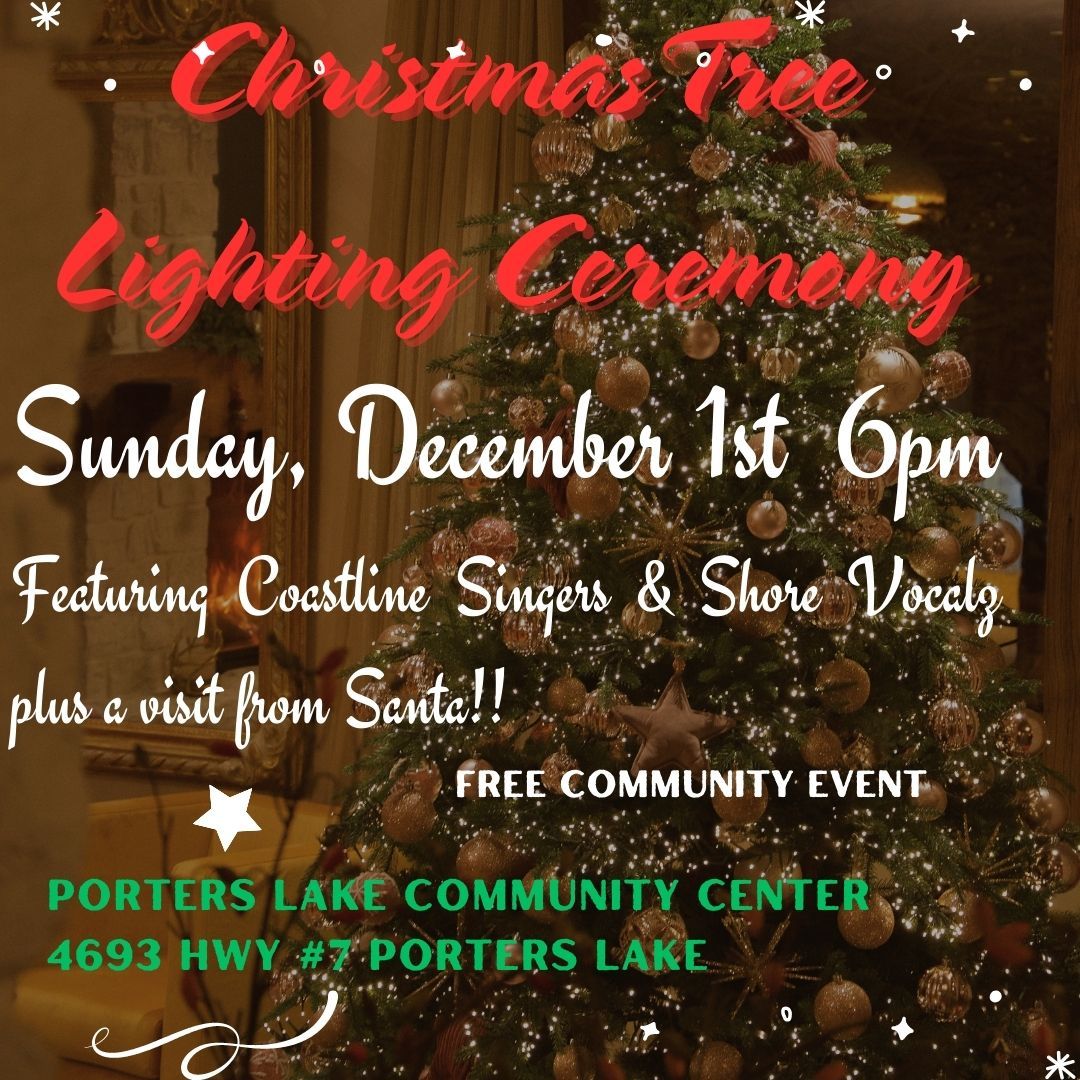 Christmas Tree Lighting Ceremony @ Porters Lake Community Center