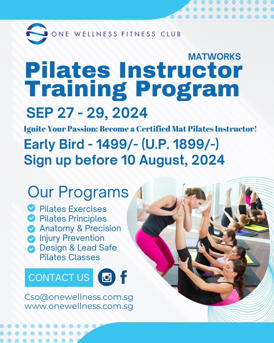 Mat Works Pilates Instructor Training Programme