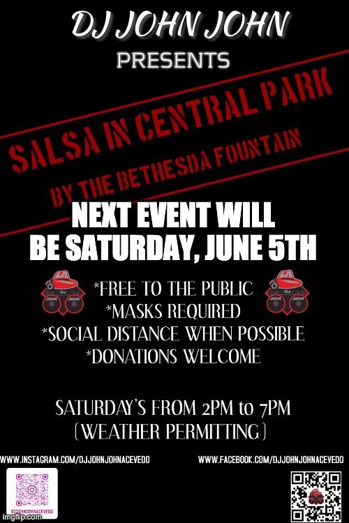 Salsa in Central Park with DJ John John