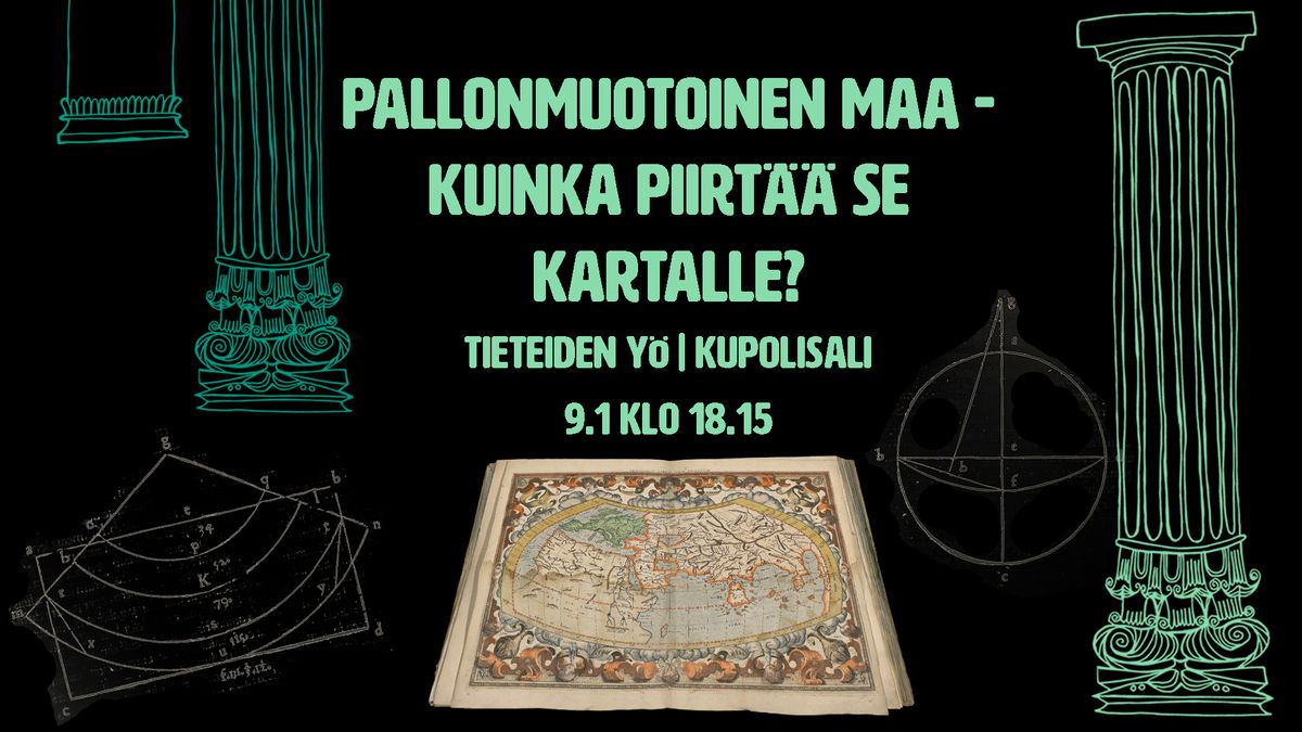 Pallonmuotoinen maa ja kuinka piirt\u00e4\u00e4 se kartalle