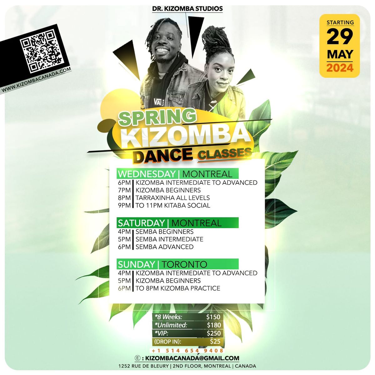 Spring Kizomba Dance Classes