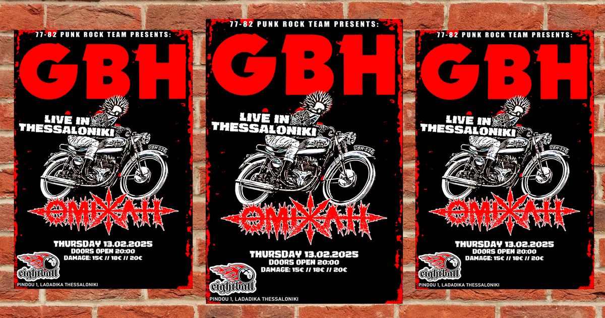 G.B.H. \/\/ \u039f\u039c\u0399\u03a7\u039b\u0397 - Live in Thessaloniki