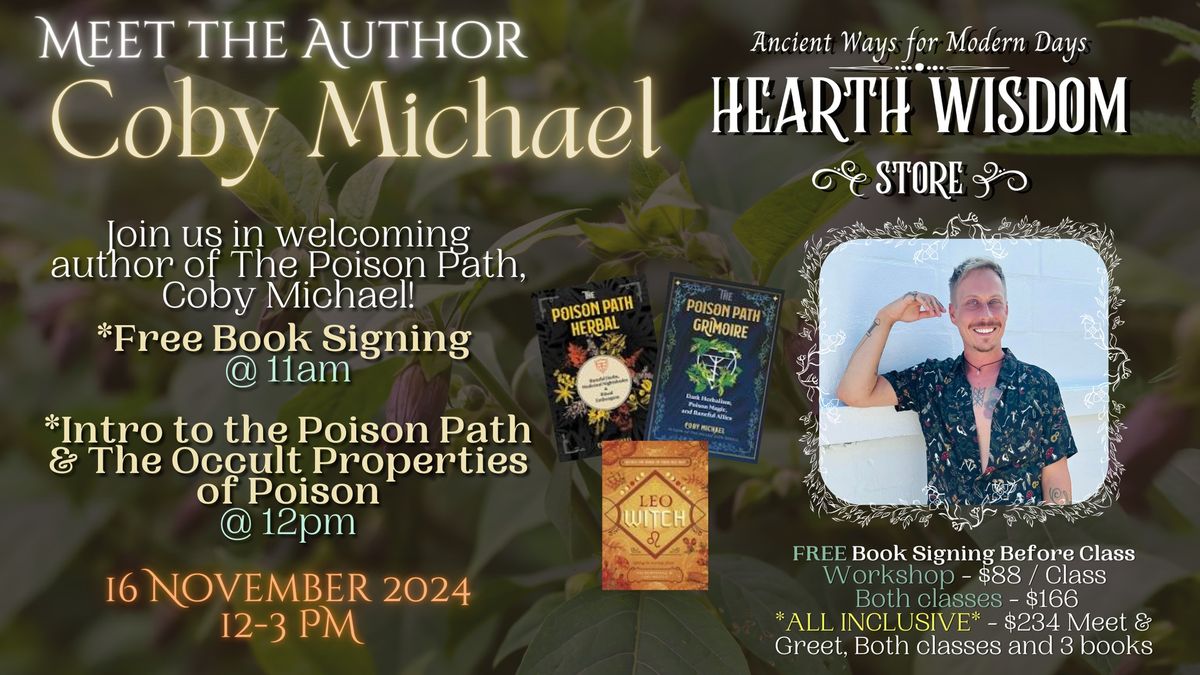 The Other Garden: A Poison Path Weekend Intensive w\/ Author Coby Michael