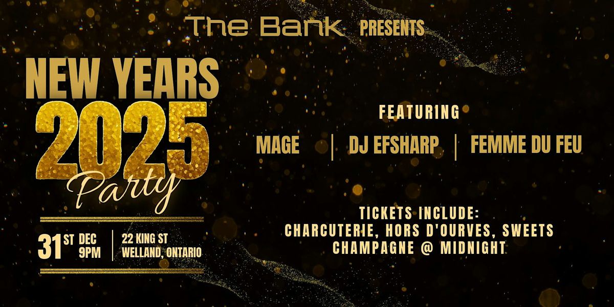 NEW YEARS EVE @ THE BANK!