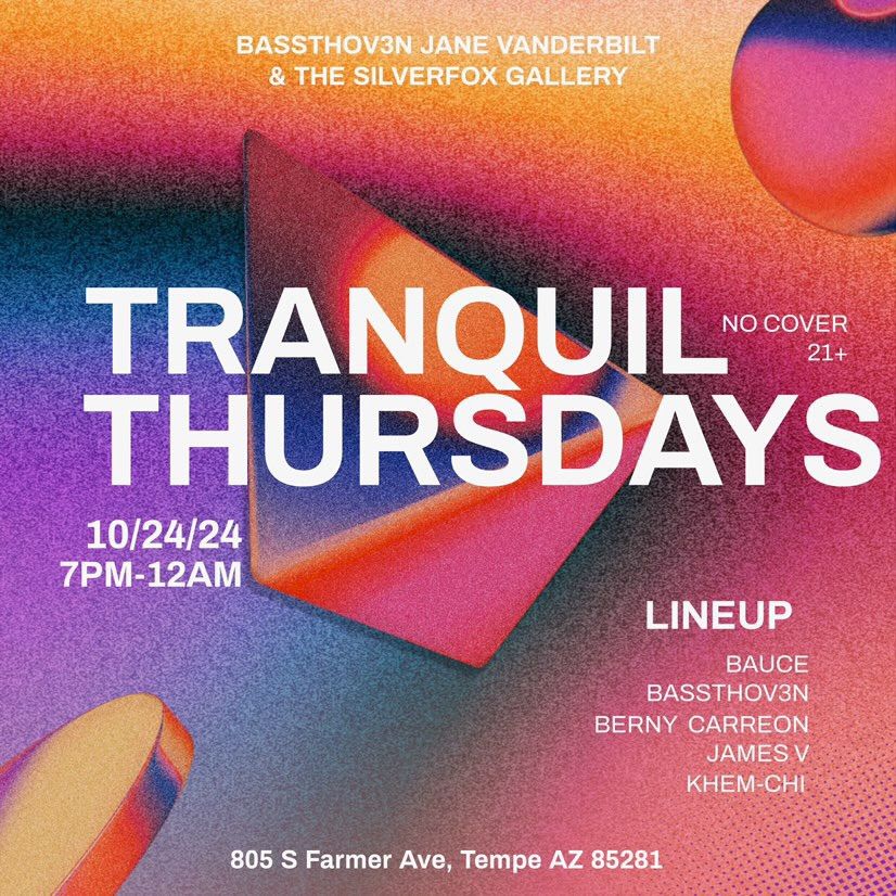 Tranquil Thursdays ( Deep & Progressive)