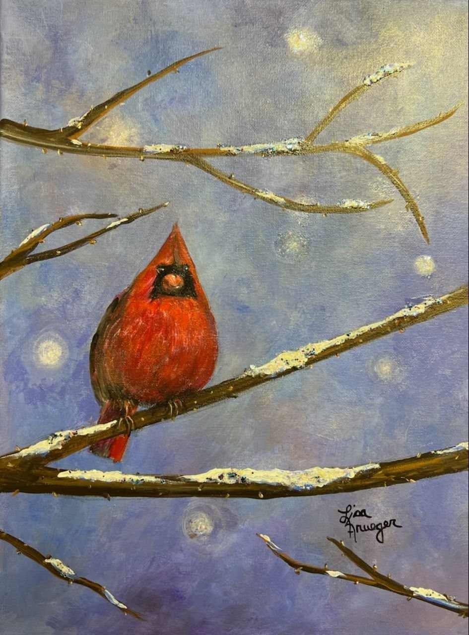 Acrylic Cardinal Paint Party