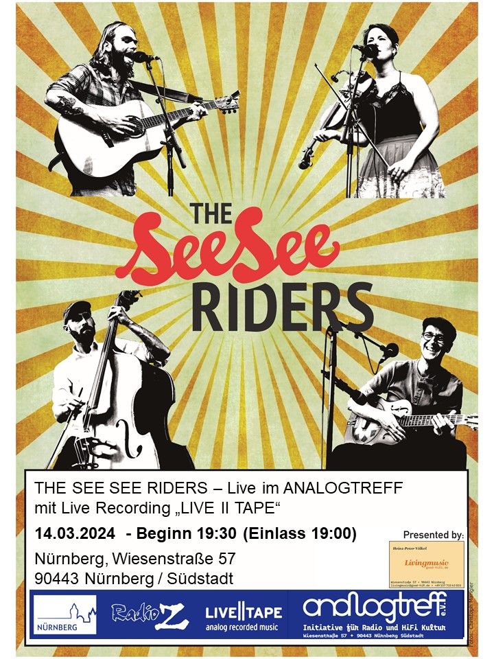 LIVE RECORDING SESSION mit den SEE SEE RIDERS by LIVE II TAPE Analog Recording ...