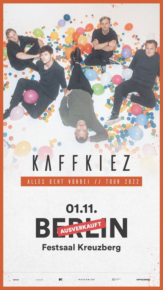 KAFFKIEZ | ALLES GEHT VORBEI \/\/ TOUR 2022 | FESTSAAL KREUZBERG \/\/AUSVERKAUFT