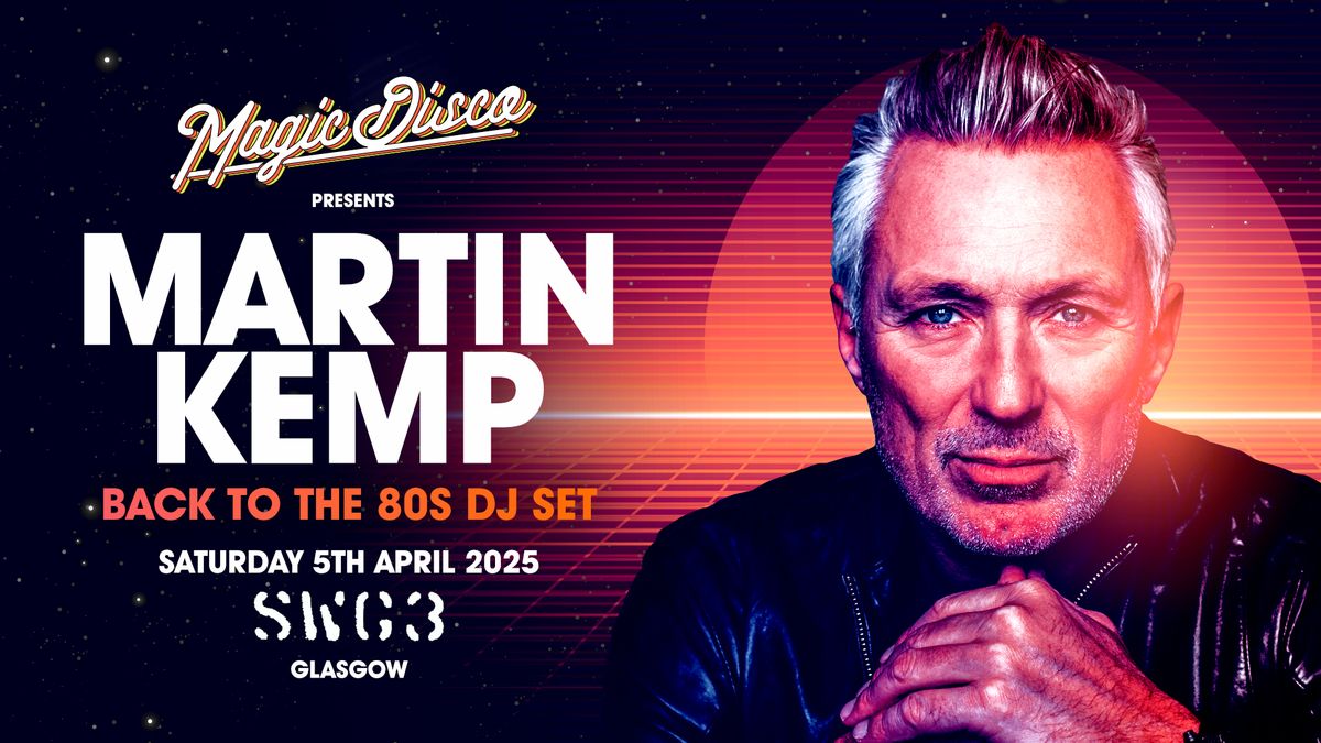 Martin Kemp Live DJ set - Back to the 80's - Glasgow