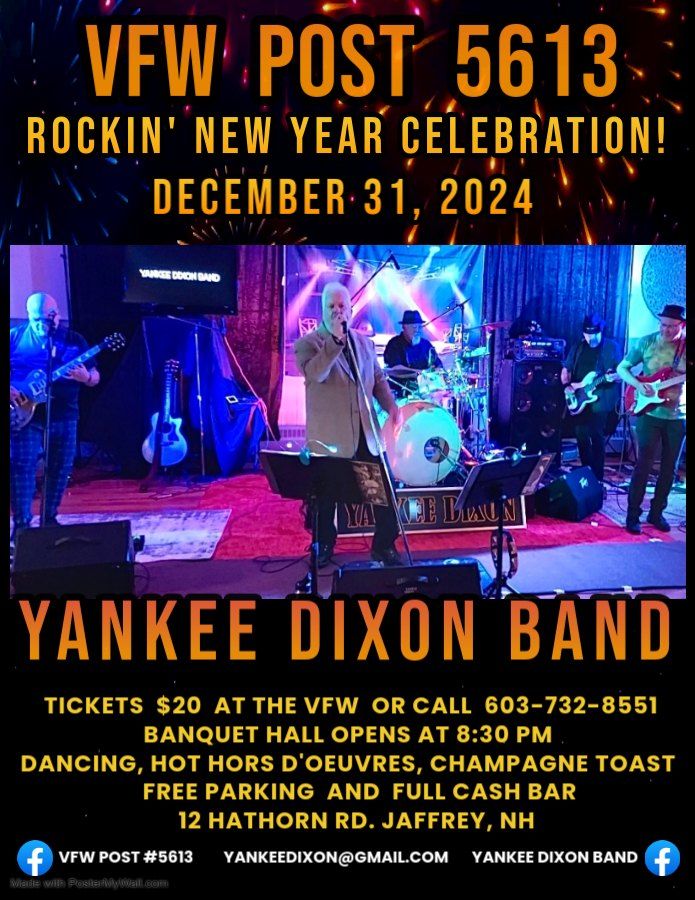 New Year's Eve with Yankee Dixon Band at VFW Post 5613 in Jaffrey, NH