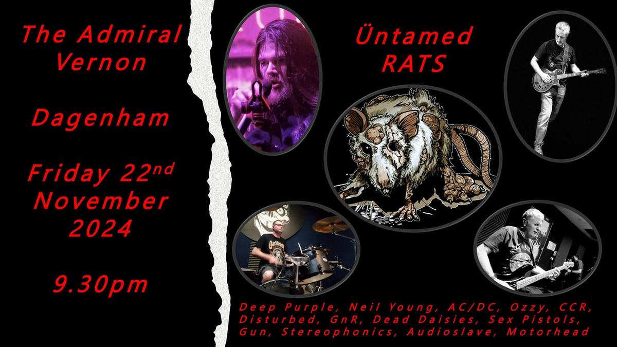 \u00dcntamed RATS at the Admiral Vernon Dagenham