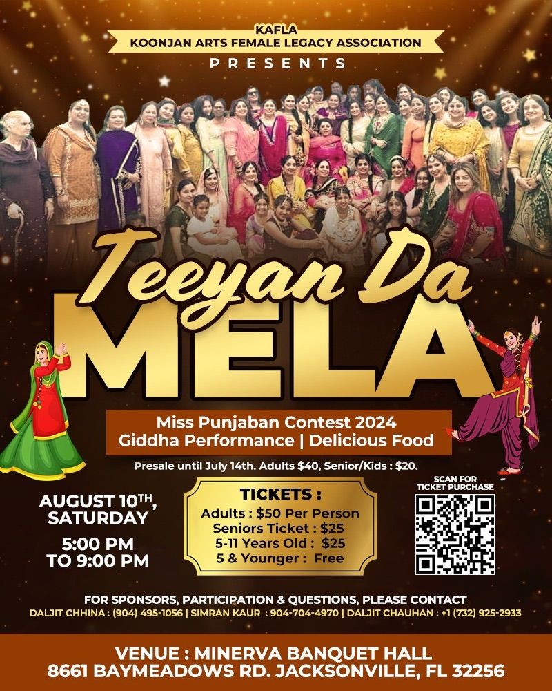 KAFLA presents TEEYAN DA MELA Jacksonville 2024 , Minerva Indian