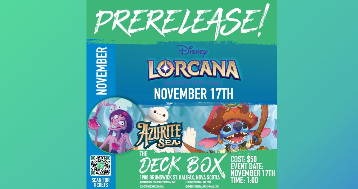 Disney's Lorcana Prerelease - Azurite Sea  (Sunday November 17th @ 1:00)