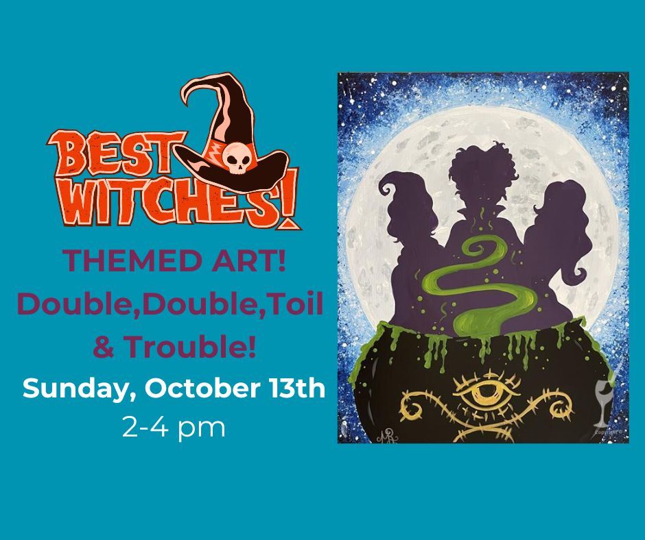 Themed Art-THEMED ART-Double,Double,Toil & Trouble-Add a Fall DIY Scented Candle!