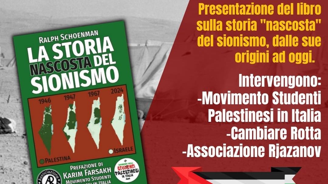 La storia nascosta del sionismo - presentazione libro