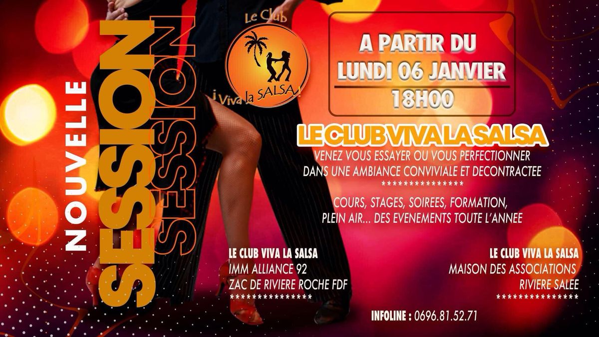 Nouvelle session de Salsa, bachata, kizomba et Zumba au Club Viva la salsa