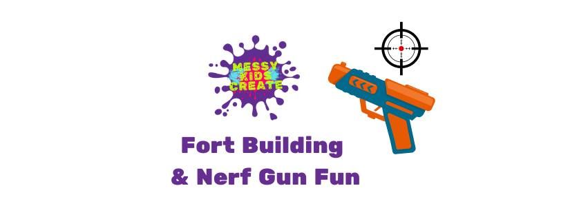 Fort Building & Nerf Gun Fun