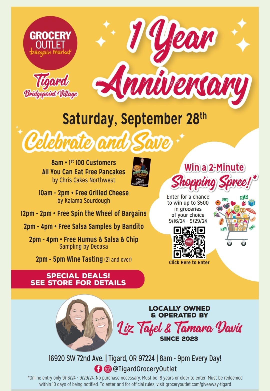 Bridgeport Grocery Outlet's 1 Year Anniversary Celebration