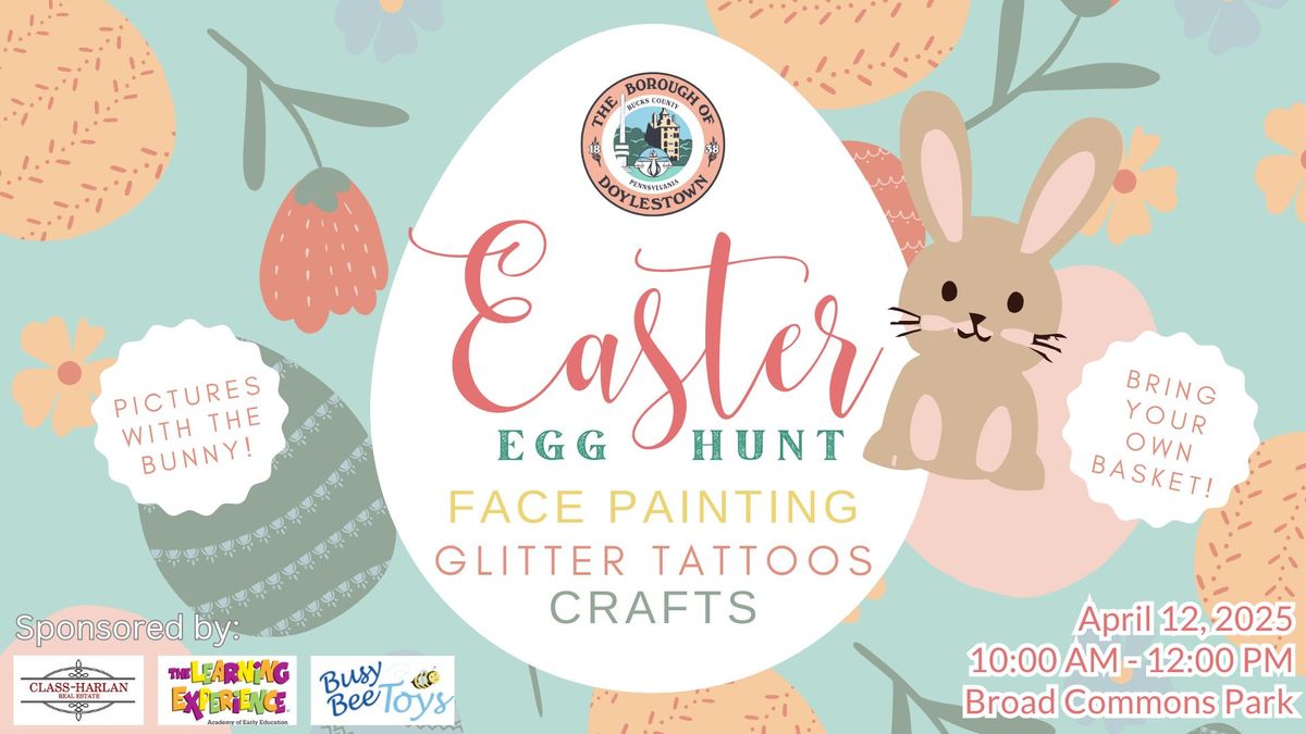 Doylestown Easter Egg Hunt 2025 - Broad Commons Park