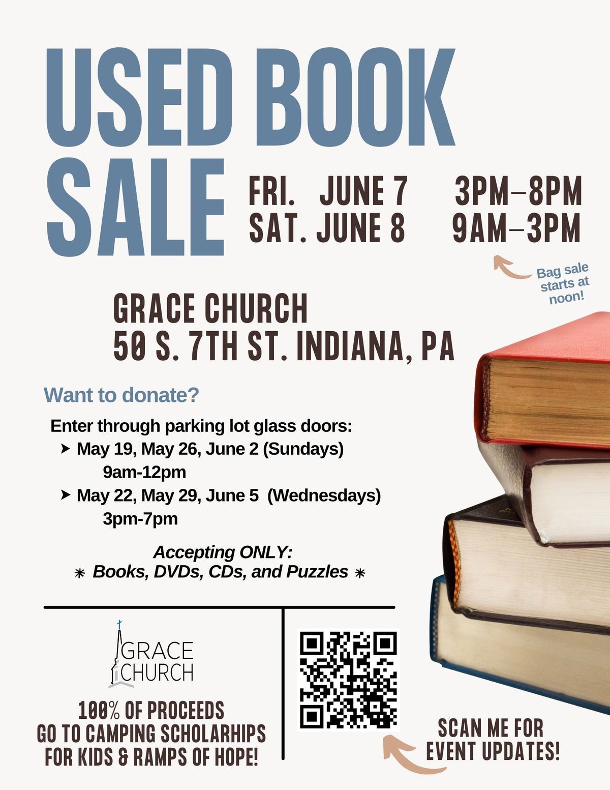 Used Book Sale - Grace Church's annual sale
