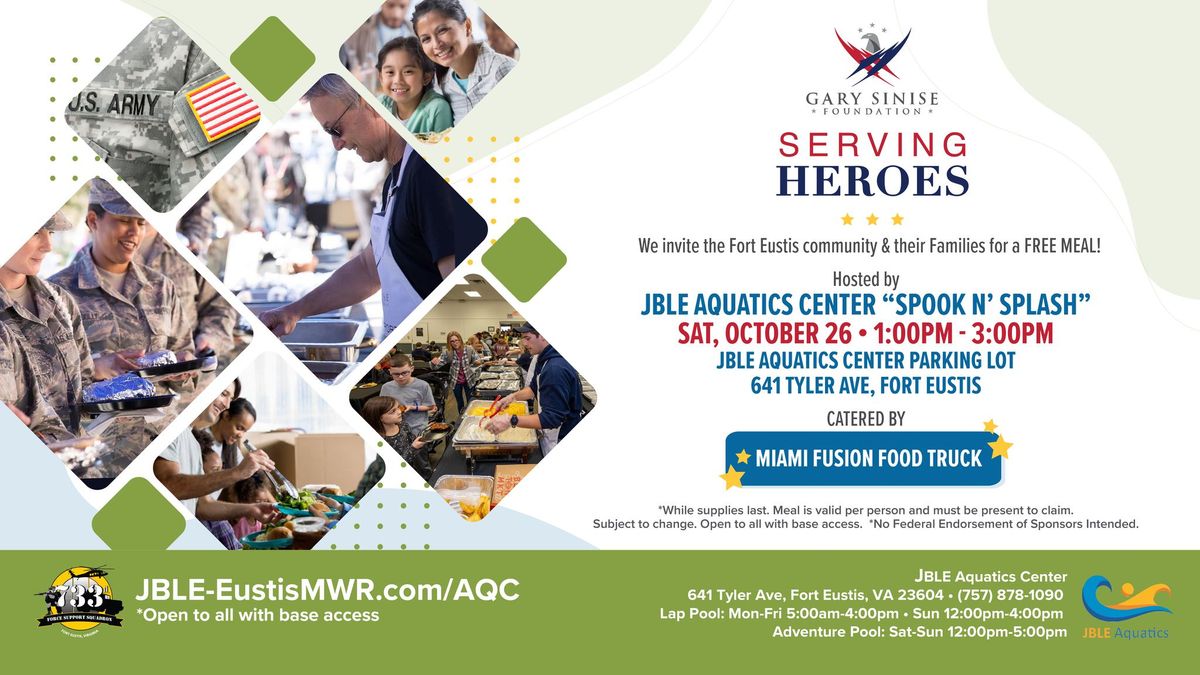 Serving Heroes Free Community Meal for October