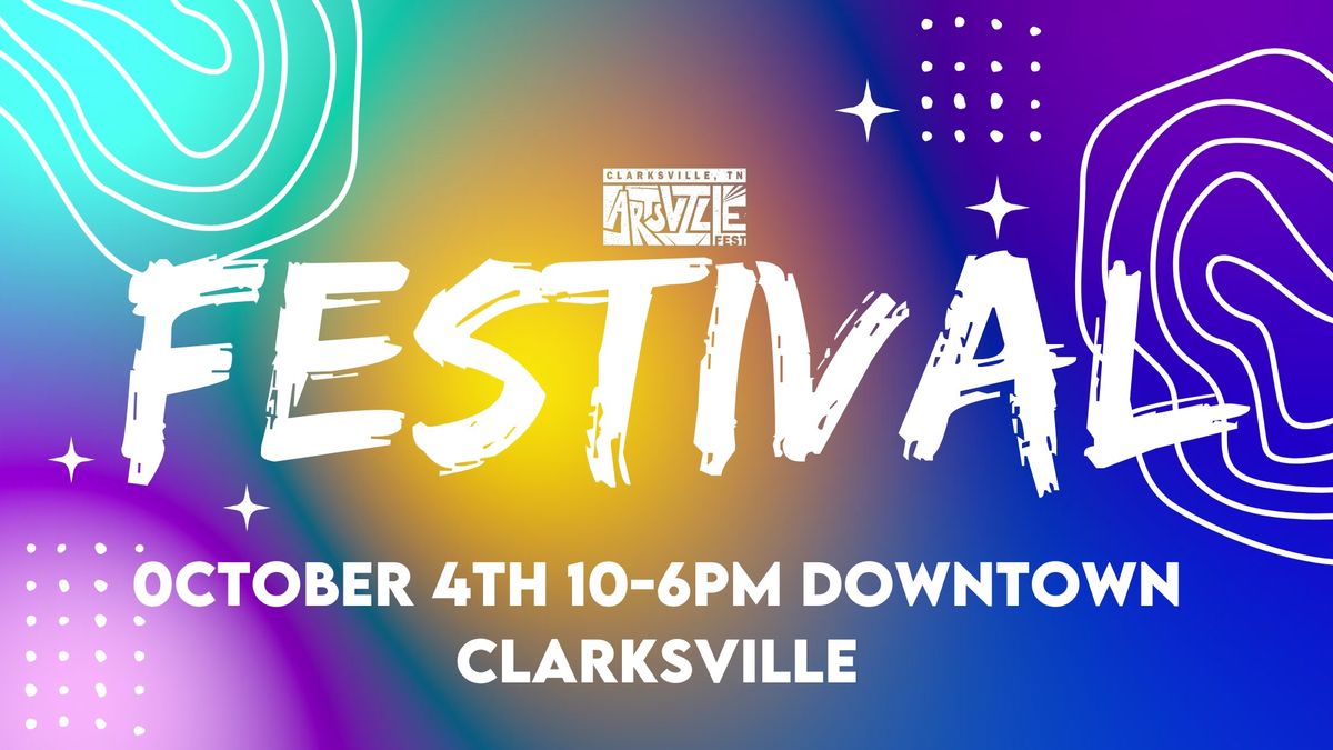 Artsville FESTIVAL! It's the BIG Day.