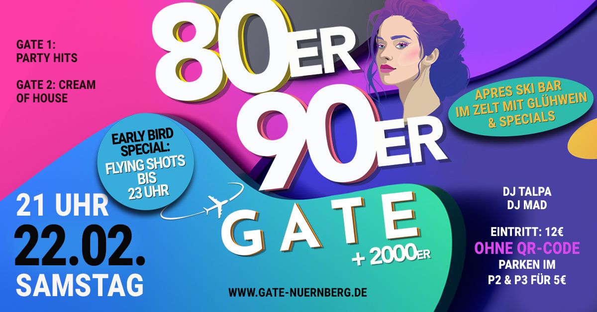 80er\/90er GATE - Sa. 22. FEBRUAR