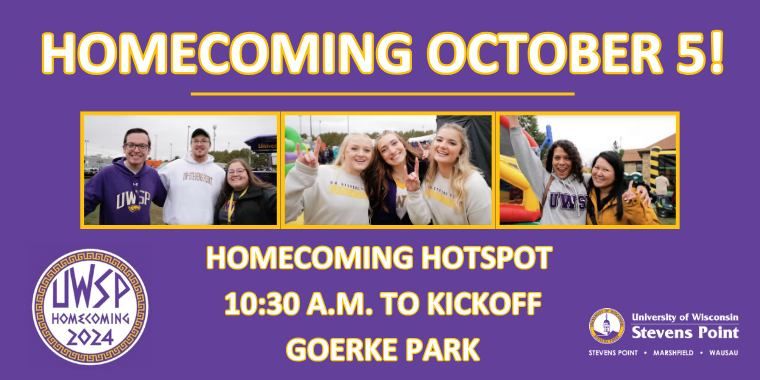 UWSP Homecoming Hotspot