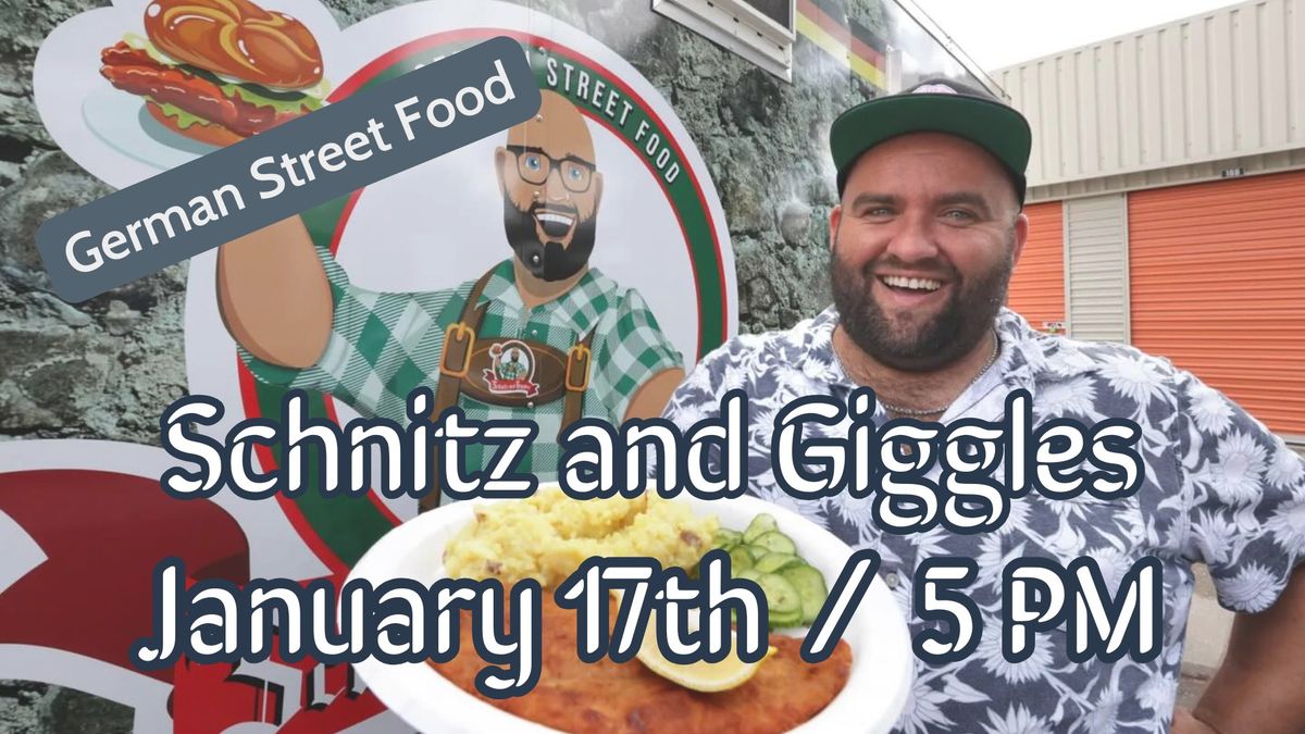 Schnitz and Giggles Food Truck at Rockpit Brewing