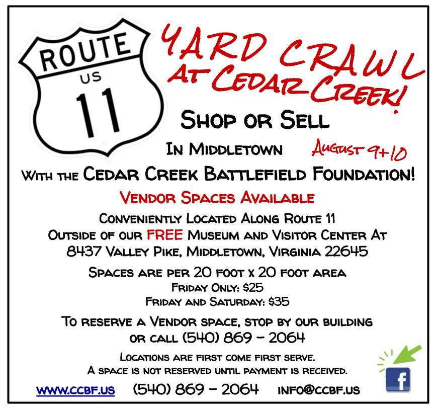 Route 11 Yard Crawl 2024 at Cedar Creek!
