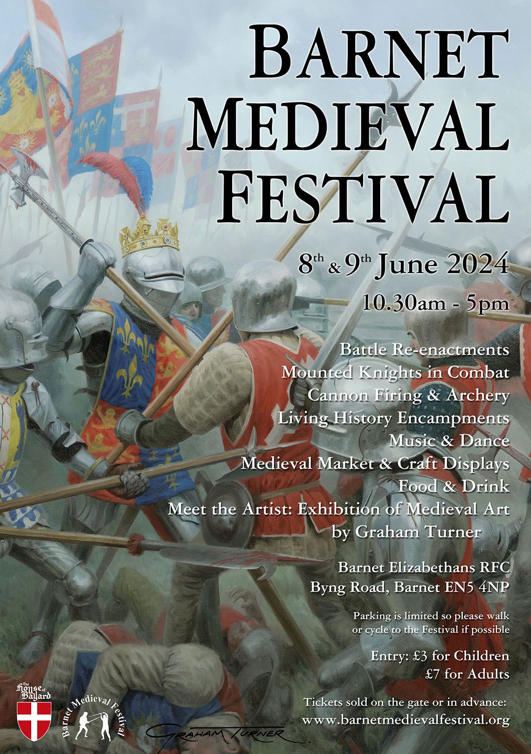 Barnet Medieval Festival Saturday 8th June 2024