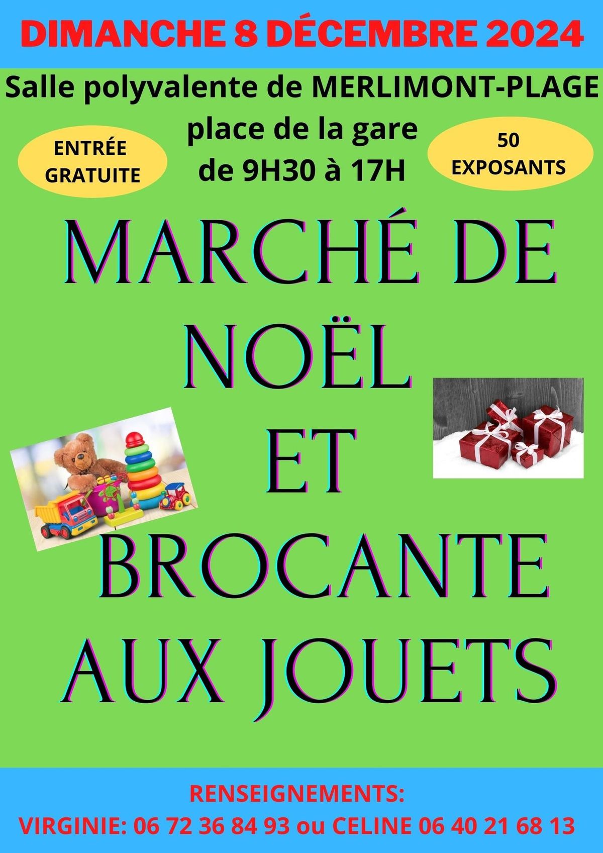 march\u00e9 de No\u00ebl et Brocante aux jouets 