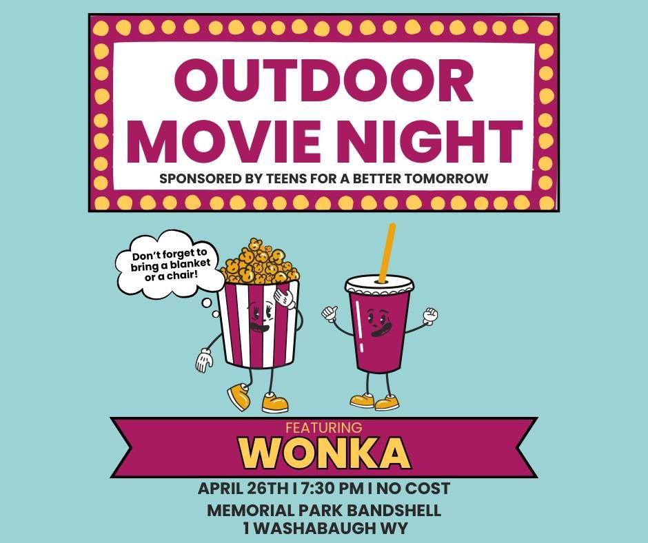 Outdoor Movie Night Featuring Wonka