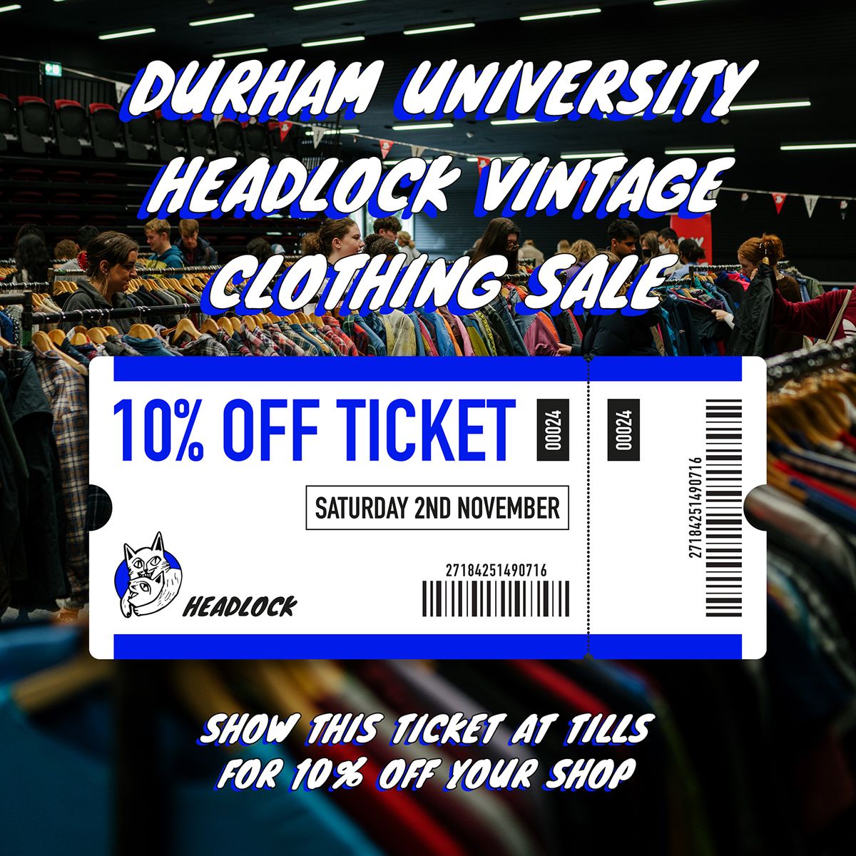 Durham Headlock Vintage Clothing Sale