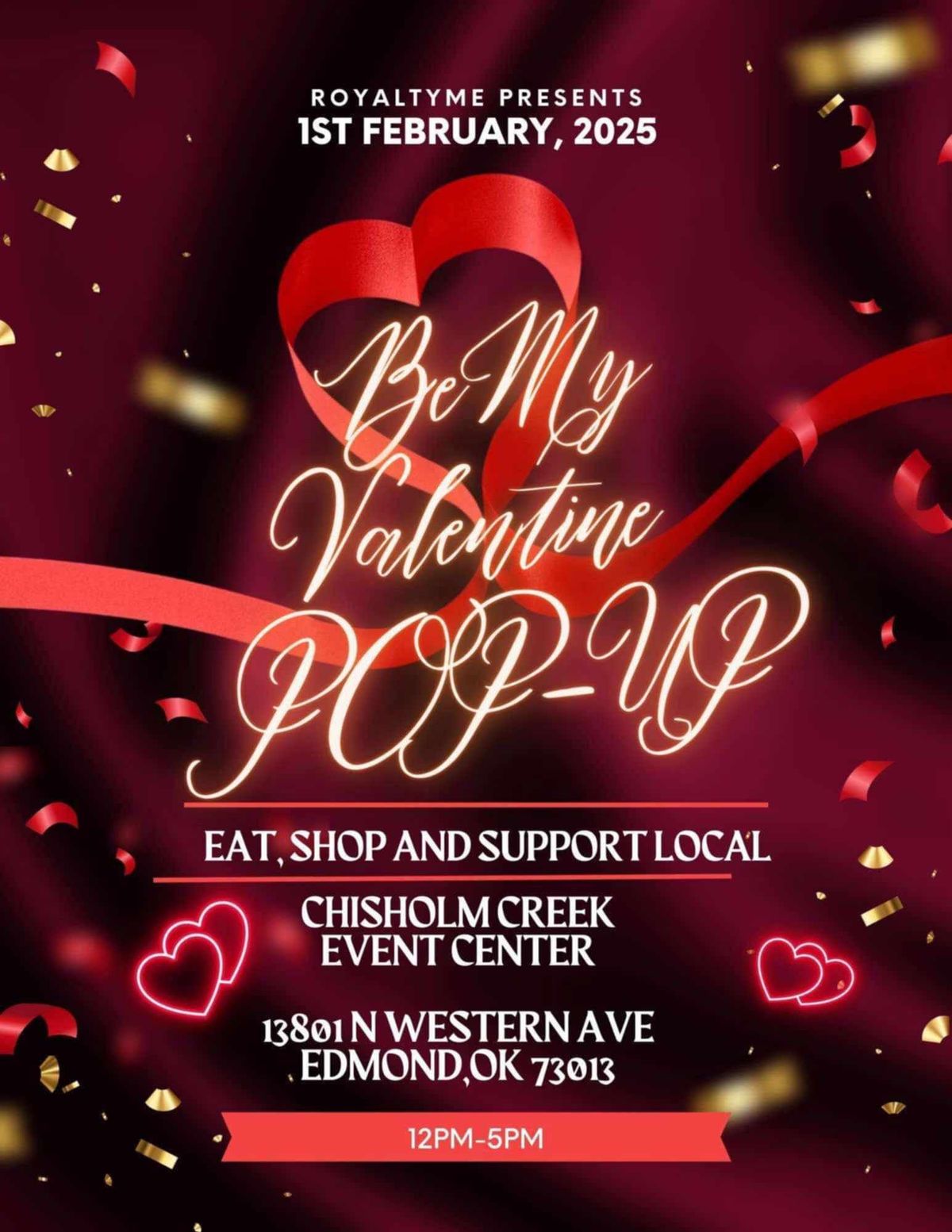 Local shopping "Be My Valentine Popup"