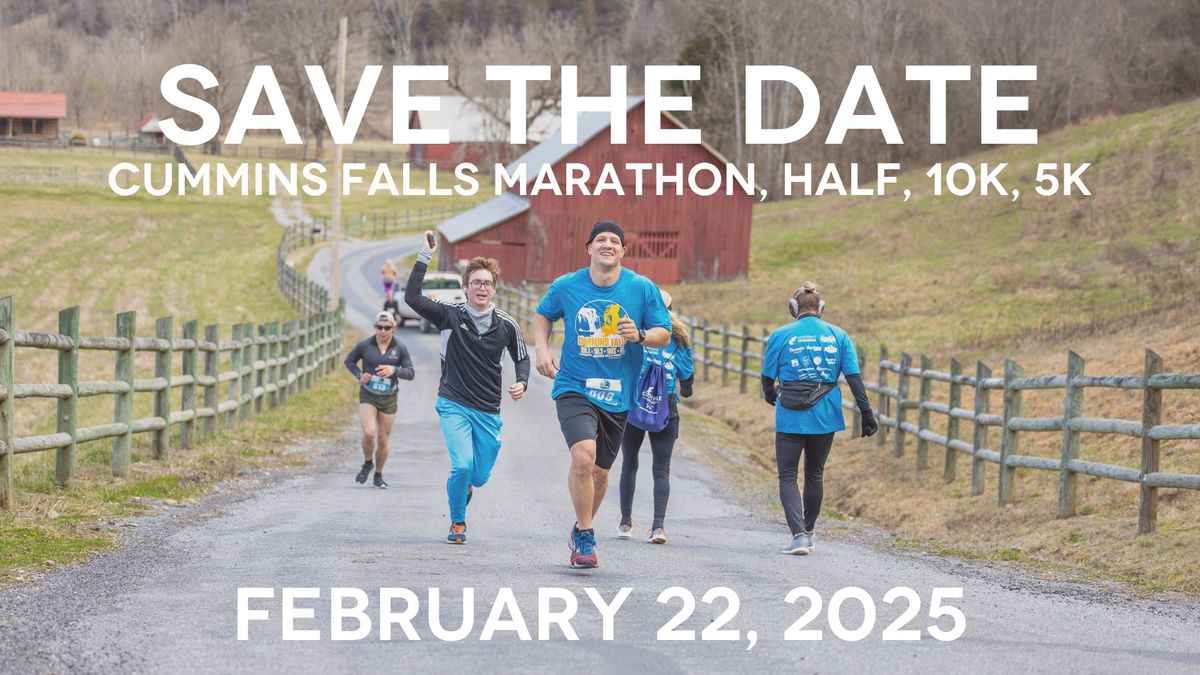 2025 Cummins Falls Marathon, Half, 10K, 5K