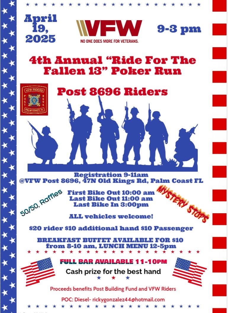 4th Annual Ride for the fallen 13