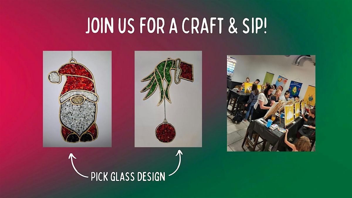 Craft & Sip - Crushed Stained Glass Workshop - at Peculier Ales!