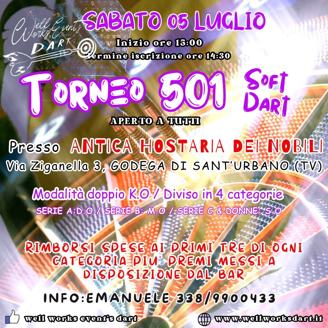 TORNEO 501 SOFT DART HOSTERIA DEI NOBILI